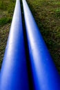 Blue pipes