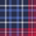 Blue pixel texture plaid seamless pattern Royalty Free Stock Photo