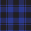 Blue Plaid Tartan Checkered Seamless Pattern Royalty Free Stock Photo