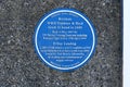 Blue Plaque on Brixham Pier Devon England. Operation Tiger 1944