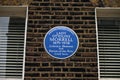 Lady Ottoline Morrell,1873-1938, blue plaque, London, United Kingdom.