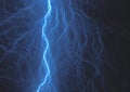 Blue plasma, abstract electrical background Royalty Free Stock Photo