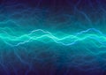 Blue plasma, abstract power and electrical background Royalty Free Stock Photo
