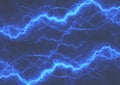 Blue plasma, abstract power and electrical background Royalty Free Stock Photo