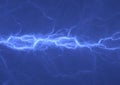 Blue plasma, abstract power and electrical background Royalty Free Stock Photo