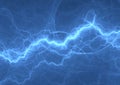 Blue plasma, abstract power and electrical background Royalty Free Stock Photo