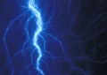 Blue plasma lightning Royalty Free Stock Photo