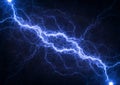 Blue plasma lightning Royalty Free Stock Photo