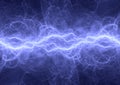 Blue plasma lightning bolt Royalty Free Stock Photo