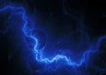 Blue plasma lightning, Royalty Free Stock Photo