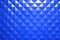 Blue plastic background with geometric shapes Royalty Free Stock Photo