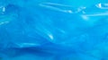 Blue plastic bag texture and background. A bag that is designed to accommodate garbage in it and is used at home and placed in Royalty Free Stock Photo