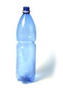 Blue plastic bottle Royalty Free Stock Photo