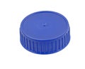 Blue plastic bottle cap Royalty Free Stock Photo