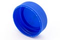 Blue plastic bottle cap Royalty Free Stock Photo