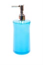 Blue plastic bottle Royalty Free Stock Photo