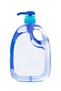 Blue plastic bottle Royalty Free Stock Photo