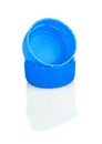 Blue plastic bottle lids Royalty Free Stock Photo