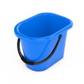 Blue Plastic Bucket. 3d Rendering Royalty Free Stock Photo