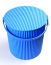 Blue plastic bucket Royalty Free Stock Photo