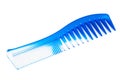 Blue plastic comb Royalty Free Stock Photo