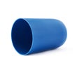 Blue plastic cup isolated over white background Royalty Free Stock Photo