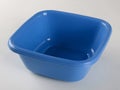 Blue plastic deep bowl Royalty Free Stock Photo