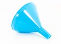 Blue plastic funne Royalty Free Stock Photo