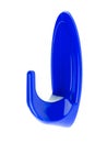 Blue plastic hook Royalty Free Stock Photo