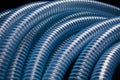 blue plastic hose