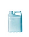 Blue plastic jerry can is isolated Royalty Free Stock Photo