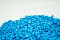 Plastic pellets. Royalty Free Stock Photo