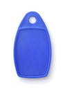 Blue plastic RFID key tag Royalty Free Stock Photo