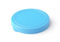 Blue plastic round jar lid