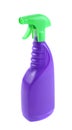 Blue plastic spray bottle isolated Royalty Free Stock Photo