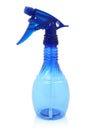 A blue plastic spray bottle Royalty Free Stock Photo