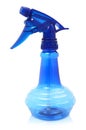 A blue plastic spray bottle Royalty Free Stock Photo