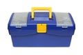 Blue plastic toolbox