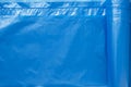 Blue plastic wrinkled bag texture and background Royalty Free Stock Photo