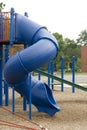 Blue playground slide