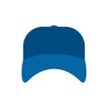 Blue plumber cap isolated. Serviceman hat. Vector illustration.