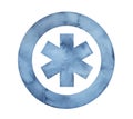 Star of Life, medical emergency symbol.