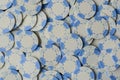 Blue Poker Chip Background Royalty Free Stock Photo