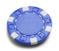Blue Poker Chip Royalty Free Stock Photo