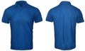 Blue Polo Shirt Mock up Royalty Free Stock Photo