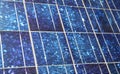 Blue polycrystalline solar panel