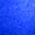 Blue polygonal background. Triangular pattern. Low poly texture. Abstract mosaic modern design. Origami style Royalty Free Stock Photo