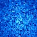 Blue Polygonal Background. Triangular Pattern. Low Poly Texture. Abstract Mosaic Modern Design. Origami Style Royalty Free Stock Photo