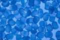 blue polymer resin granulate for background Royalty Free Stock Photo