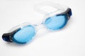 Blue pool goggles for swim Royalty Free Stock Photo